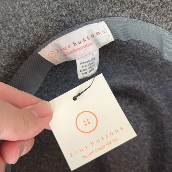 ⚡ FLASH SALE - Four Buttons by San Diego Hat Co. Fedora Hat - Picture 4 of 6